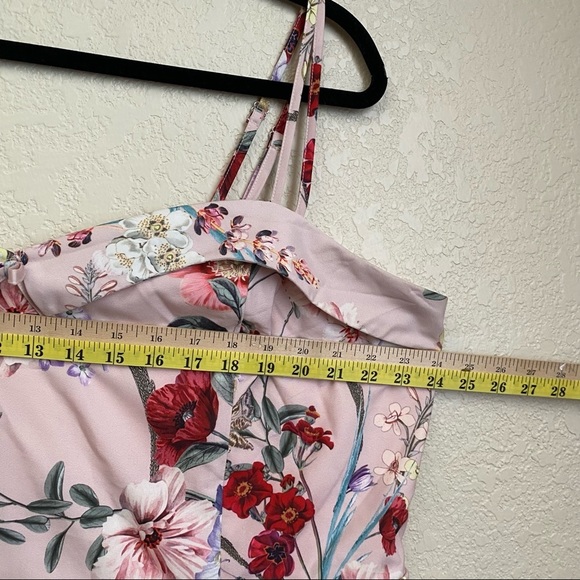 City Chic Blush Floral Daytime Diva Dress size 20 - Picture 11 of 12